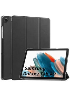 Buy Case For Samsung Galaxy Tab A9 2023(SM-X110 SM-X115), Multi-Viewing Angles PU Leather Cover,Slim Flip Shell Case for Samsung Galaxy Tab A9 8.7 Inch (Black) in UAE