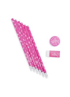 Buy Disney Princess 8 Piece Pencil Set - Pink in UAE