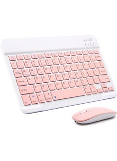 Buy Ultra-Slim Bluetooth Keyboard and Mouse Combo Rechargeable Portable Wireless Keyboard Mouse Set for Apple iPad iPhone iOS 13 and Above Samsung Tablet Phone Smartphone Android Windows in UAE