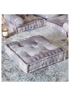 Buy Mahrgan Arish Printed Patchwork Floor Cushion 60 x 12 x 60 cm in Saudi Arabia