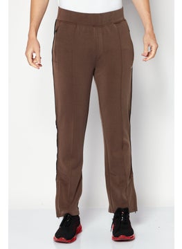 اشتري Men Drawstring Solid Trouser Pant, Dark Grey Combo في الامارات