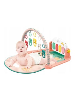 Buy Baby Play Piano Gym Mat with Music and Light Toddlers Early Educational Toys Tummy Time Playmat Infant Activity Center in UAE