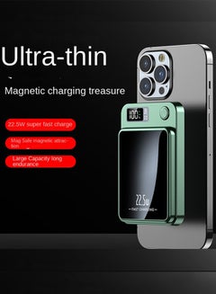 Buy Magnetic Power Bank 10000mAh, Wireless Portable Charger, Compatible with Magsafe, For iPhone ，ipad, Samsung,  and other brands and compatible with charging other digital products with USB DC-5V input in Saudi Arabia