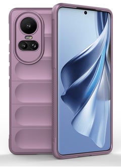 Buy GOLDEN MASK Compatible With Oppo Reno10 /Reno10 Pro Magic Case ShockProof (Purple) in Egypt