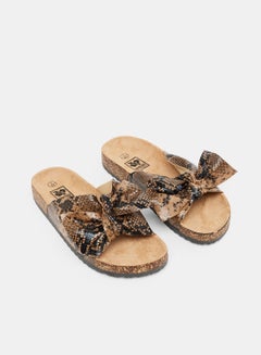 Buy Snakeskin Print Sandals in Saudi Arabia