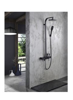Buy Complete black square shower set in Saudi Arabia