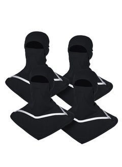 اشتري Summer Balaclava, Sun Protection Full Face Balaclava, with Reflective Strip Cooling Breathable Long Neck Covers, Breathable Polyester Material, Elastic Fit, Suitable for Camping, Cycling (4 Pcs) في الامارات