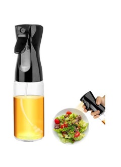 Buy "Olive Oil Spray Bottle for Frying Pan 200ml Refillable Glass - Multi-use Spray and Oil Dispenser for Cooking and Grilling, Ideal for Air Fryer, Salad, Baking, and Frying - Olive Oil and Canola Oil Spray, Leak-Proof, Kitchen Accessories for Salad Preparation and BBQ, Multi-Color (Random Color)" in Egypt