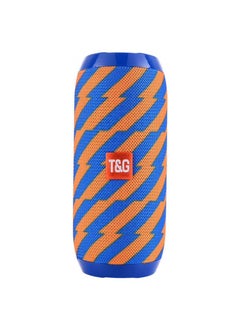 Buy TG117 Bluetooth Speaker Portable Waterproof Wireless Bass Soundbox Corrugated Blue in UAE