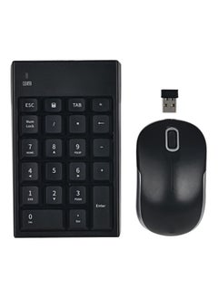 اشتري Mouse Keypad Combo Portable Two in One Comfortable Silent Plug and Play Numeric Keyboard Mouse Set for Laptop for Desktop for PC في الامارات