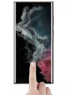 اشتري Samsung Galaxy S23 ULTRA UV Screen Protector 6D Tempered Glass 9H Adhesive Nano Liquid UV Glue Full Coverage Clear في الامارات