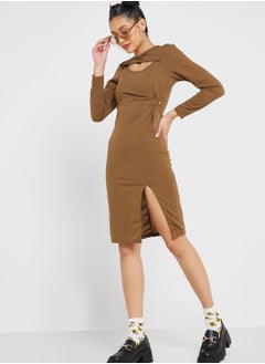 Buy Urban Minx Cutout Detail Knit Dress in UAE