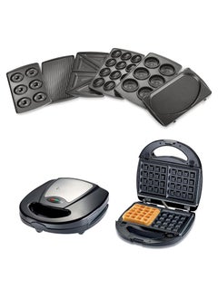 Buy 7-in-1 Multi Snack Maker Detachable Sandwich, Grill, Donut, Waffle, in UAE