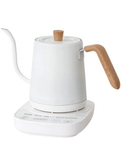 اشتري Gooseneck Electric Kettle Temperature Control 0.8L, 4 Modes Pour Over Coffee and Tea Kettle, 100% Stainless Steel Inner,1000W White في الامارات