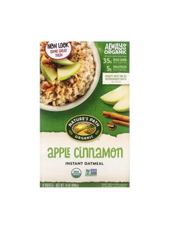 Buy Organic Instant Oatmeal Apple Cinnamon 8 Packets 14 oz 400 g in UAE