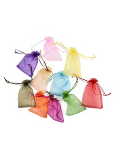 Buy Seviera Organza Bags with Drawstring Size 10 x 15cm Multicolor  110 Pieces for Jewellery Pouches Candies Wedding Party Eid Favor Gifts Bags in UAE