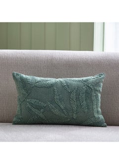 Buy Sage Shade Douce Dori Leaf Filled Cushion 50 x 30 cm in UAE