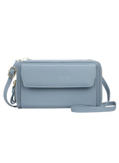 Buy Women's Korean Fashion Wild Oblique Cross Bag Multi-Function Long and Medium Clutch Bag Purse in Saudi Arabia