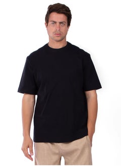 Buy Basic cotton T-shirt oversize - Black in Egypt