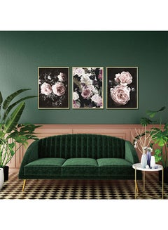 اشتري Lorena Floral Art Frame Framed Wall Art Decorations Stretched Canvas Paintings Wall Decor For Living Room, Bed Room, Office 16x20INCH Gold في الامارات