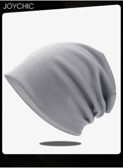 اشتري Slouch Beanie Hat for Men Women Stretchy Skull Cap Soft Spring Autumn Warm Daily Outdoor Cuffed Hats Unisex Comfortable Beanie  Grey في السعودية