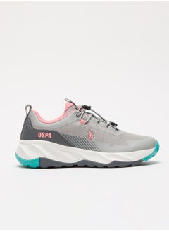 اشتري Women's Grey Low-Top Sneakers - Trendy Lace-Up Design, Used For Trekking, Running في الامارات