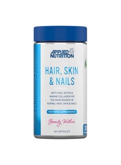 Buy Applied Nutrition Hair, Skin & Nails, 60 Capsules in UAE