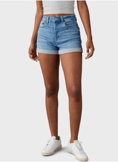 Buy Pocket Detail Denim Shorts in UAE