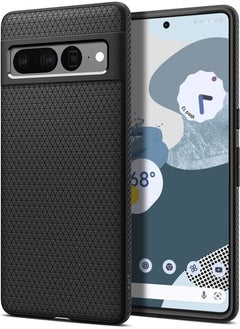 اشتري غطاء حماية واق بتصميم ليكويد آير آرمور لهاتف Pixel 7 Pro (2022) - أسود في السعودية