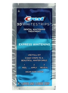 Buy 3D White Whitening Strips 1-Hour Express Pack Of 1 in Saudi Arabia