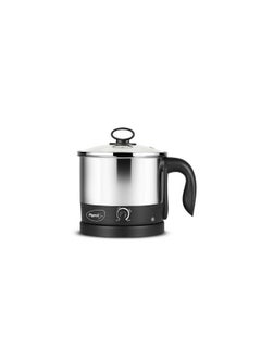 Buy Kessel Multipurpose Kettle (12173) 1.2 Litres With Stainless Steel Body Used For Boiling Water And Milk Tea Coffee Oats Noodles Soup Etc. 600 Watt (Black & Silver) in UAE