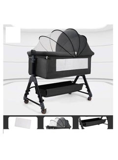 Buy Portable Infants Swing Cribs for Baby Foldable Height Adjustment Baby Bed Spliceable Mobile Baby Nest Children's Cots for 0-36 Months in UAE