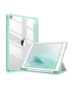 اشتري Case for iPad 6th/5th Generation (9.7-inch, 2018/2017), iPad Pro 9.7 Inch Case 2016, iPad Air 2nd/1st,Clear Shockproof Back Cover Built-in Pencil Holder,Auto Sleep/Wake في مصر