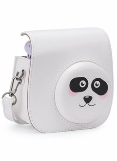 Buy SYOSI PU Leather Camera Case for Fujifilm Instax Mini 11, with Adjustable Strap and Pocket (Panda) in Saudi Arabia