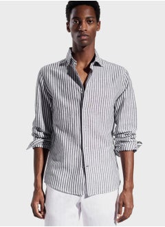 Buy Striped Slim Fit Shirt in Saudi Arabia