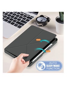 اشتري Case For iPad 9.7-inch, (2018/2017), iPad Pro 9.7 Inch 2016, iPad Air 2nd/1st Smart Cover with Pencil Holder and Soft Silicone Back and Full Body Protection, Auto Wake/Sleep Cover في مصر