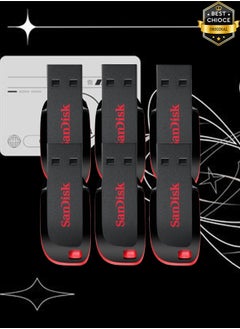 Buy 6 Pieces SanDisk Curzer Blade USB 2.0 Flash Drive 32GB in Saudi Arabia