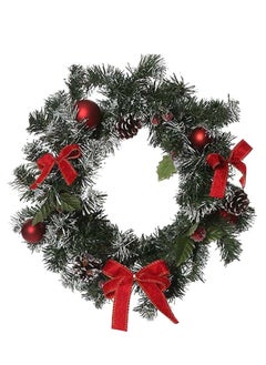 اشتري Wreath with Decoration, Green & Red – 40 cms في الامارات