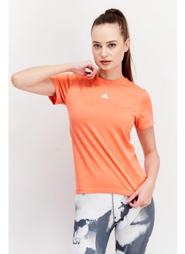 Buy Women Sportswear Fit Short Sleeve Training T-shirt, Pink in UAE