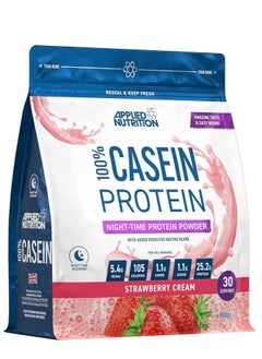 Buy Micellar Casein Protein, Slow Absorbing Protein, Increase Muscle Mass, Strawberry Cream Flavor, 900 Gm in UAE