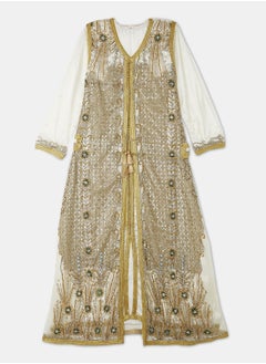 Buy Embellished Long Sleeves Moroccan Kaftan in Saudi Arabia