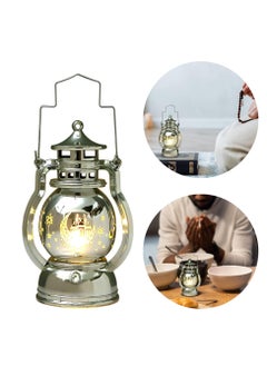 Buy Eid al-Adha Decorative Lantern Small LED Lamp Ramadan Decoration, Eid Mubarak Lantern Moon Star Decoration, Vintage Ramadan Table Lamp Decoration Hanging Ramadan Light for Muslim Festival Decorative in UAE