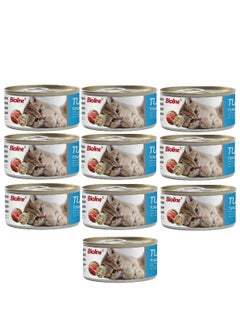 Buy Tuna With Shrimp Cat Wet Food 10X80g in UAE