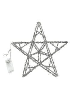 اشتري 20-LED Star, Silver Tinsel - 30 cm في الامارات