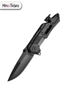 Buy Outdoor Multifunctional Tactical Camping Folding Knife Stainless Steel Knife in UAE