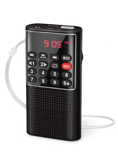 Buy J-328 Mini Portable Pocket FM Radio Handheld MP3 Walkman Radios With Recorder Rechargeable Battery For Walkman Go Hiking in UAE