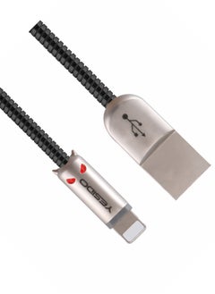 اشتري YESIDO-CA03-Charging and data transfer cable-iOS output- Fast charging and transfer-Output 2.4A max-External diameter 3.8mm-Nylon braided, 120 cm long-Made of zinc alloy of the highest quality في مصر