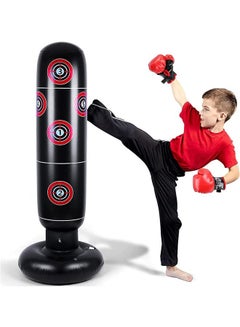 Buy Inflatable Boxing Bags for Children and Adults Free Standing Boxing Bags for Children Karate Taekwondo Decompression Kick Speed Training Inflatable Boxing Columns in Saudi Arabia