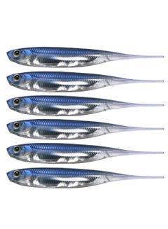 Buy Paddle Tail Swimbaits, 6 Pcs Soft Plastic Fishing Lures Swimbaits, Swimbaits, Rubber Minnow Lures Needle, Soft Plastic Fishing Lures for Bass Fishing in Saudi Arabia