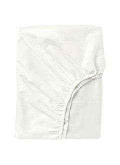 Buy Fitted Sheet White 90X200 Cm in Saudi Arabia